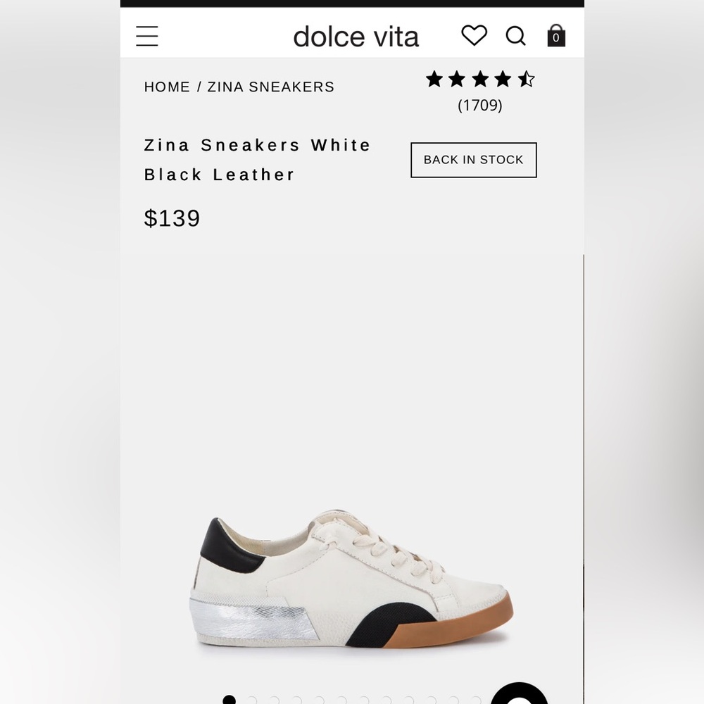 Dolce Vita women’s Zina leather Sneakers